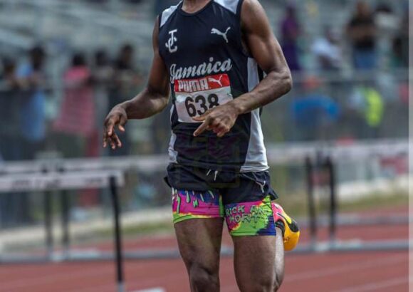 CARLOS BRISON 800M WINNER SETTING A PERSONAL BEST, SECURES CARIFTA QUALIFICATION AT JAMAICA COLLEGE PURE WATER MEET